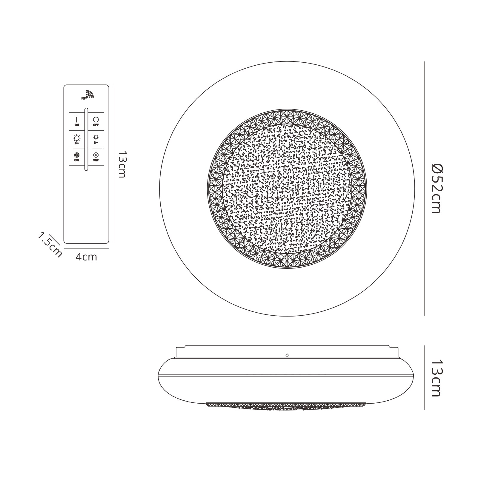 Opera Ceiling Lights Mantra Fusion Flush Fittings